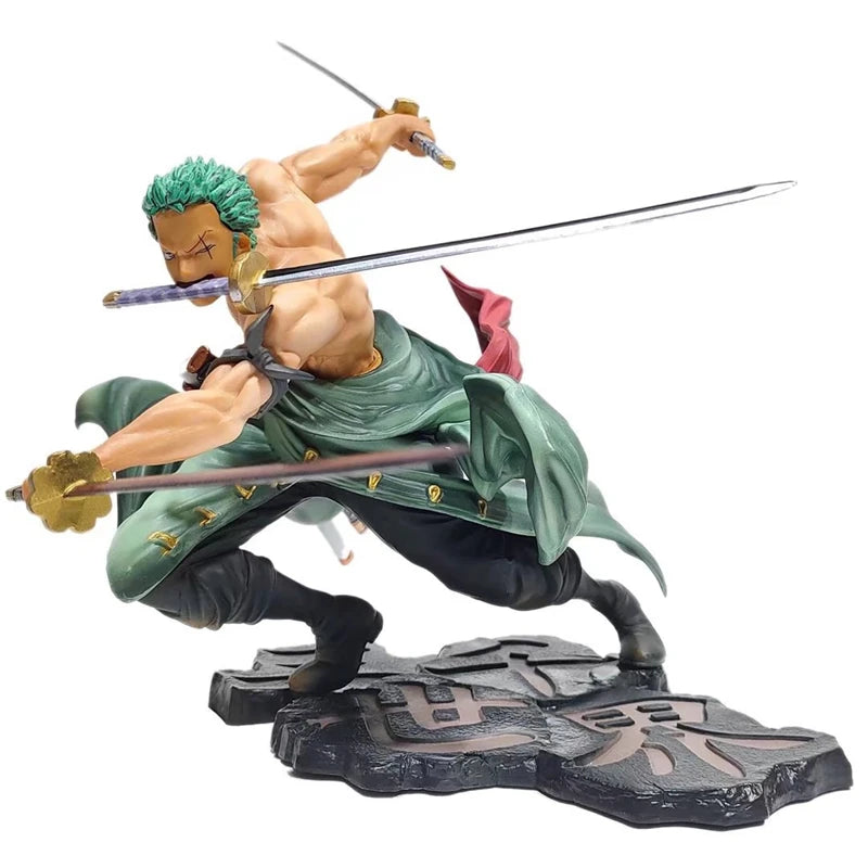 Figura Roronoa Zoro Three-Blade — One Piece 10 cm