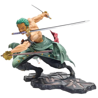 Figura Roronoa Zoro Three-Blade — One Piece 10 cm