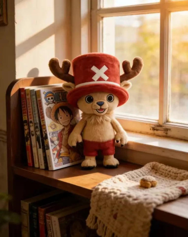 Peluche Chopper con gorro — One Piece 20 cm