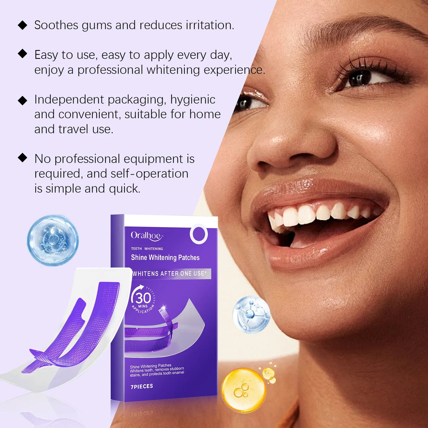 Whitening Strips — Dazzling smile in 30 min