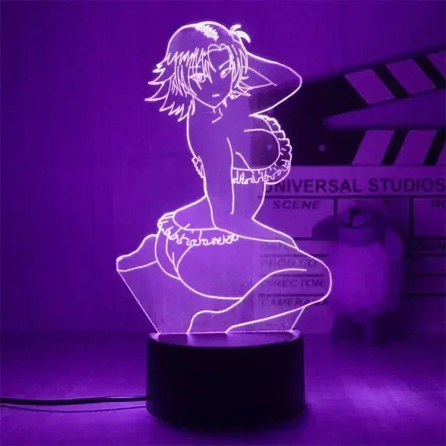 Lámpara LED 3D One Piece — 16 colores + mando