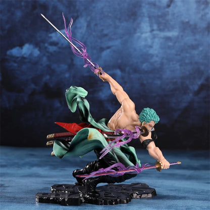 Figura Roronoa Zoro Three-Blade — One Piece 10 cm