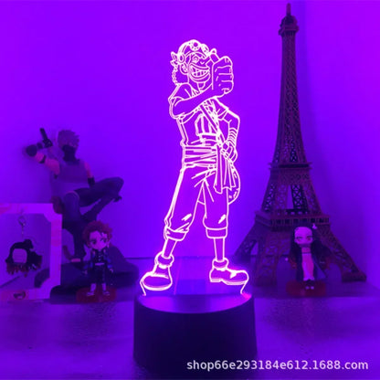 Lámpara LED 3D One Piece — 16 colores + mando