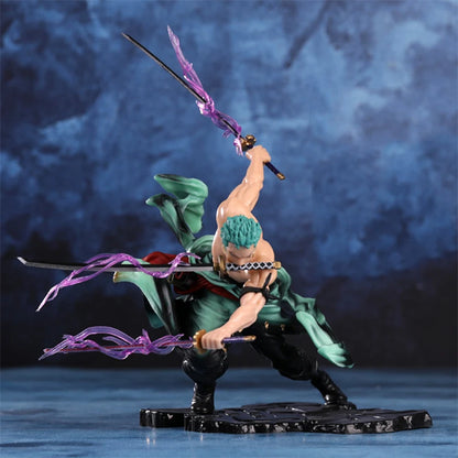 Figura Roronoa Zoro Three-Blade — One Piece 10 cm
