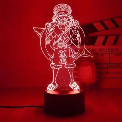 Lámpara LED 3D One Piece — 16 colores + mando