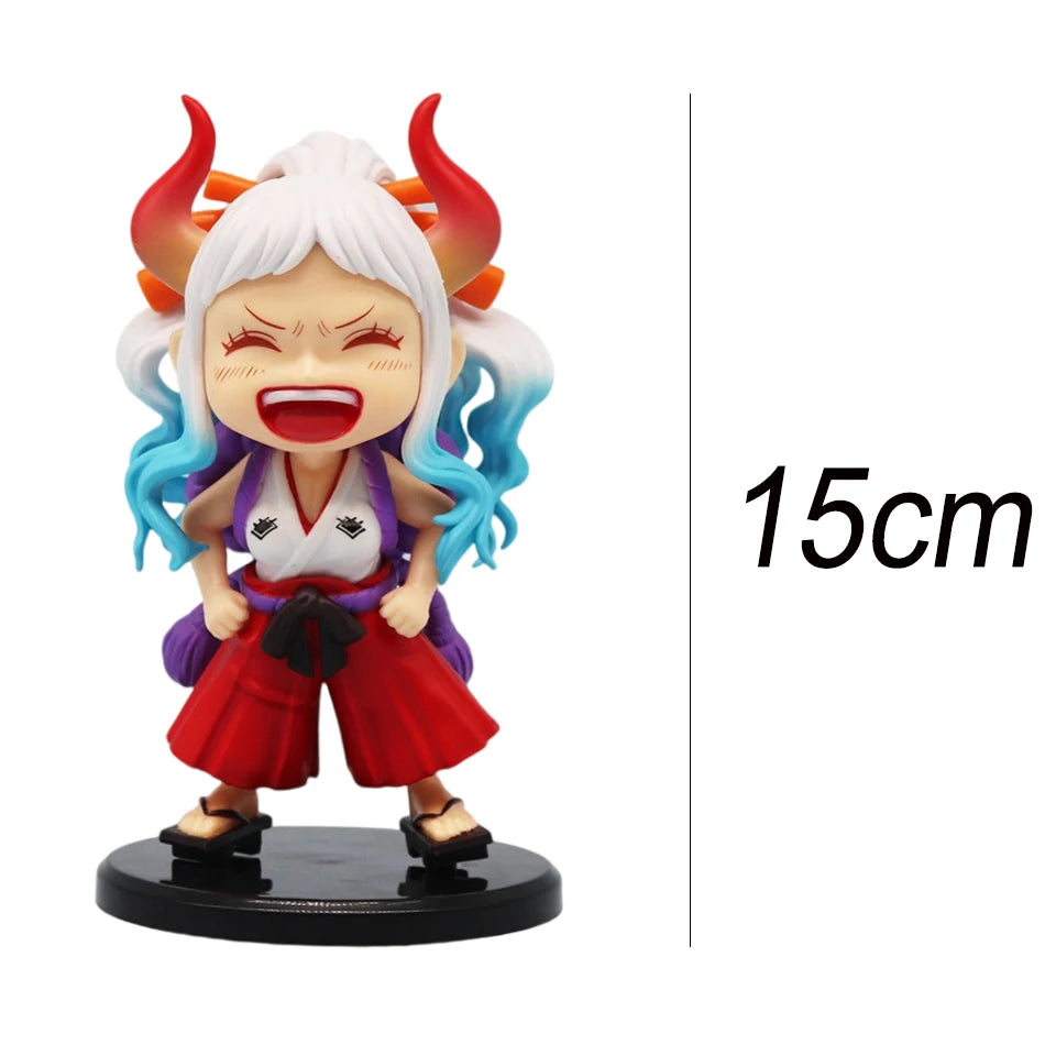 Mini figuras One Piece Q — Luffy, Zoro, Sanji, Ace y Yamato