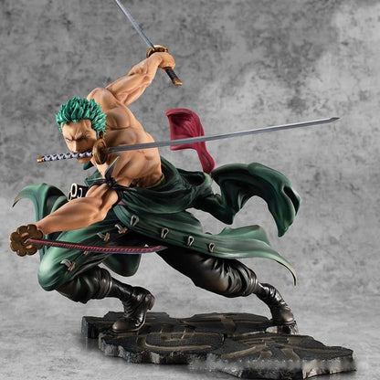 Figura Roronoa Zoro Three-Blade — One Piece 10 cm