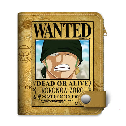 Cartera One Piece — Luffy, Zoro y Ace