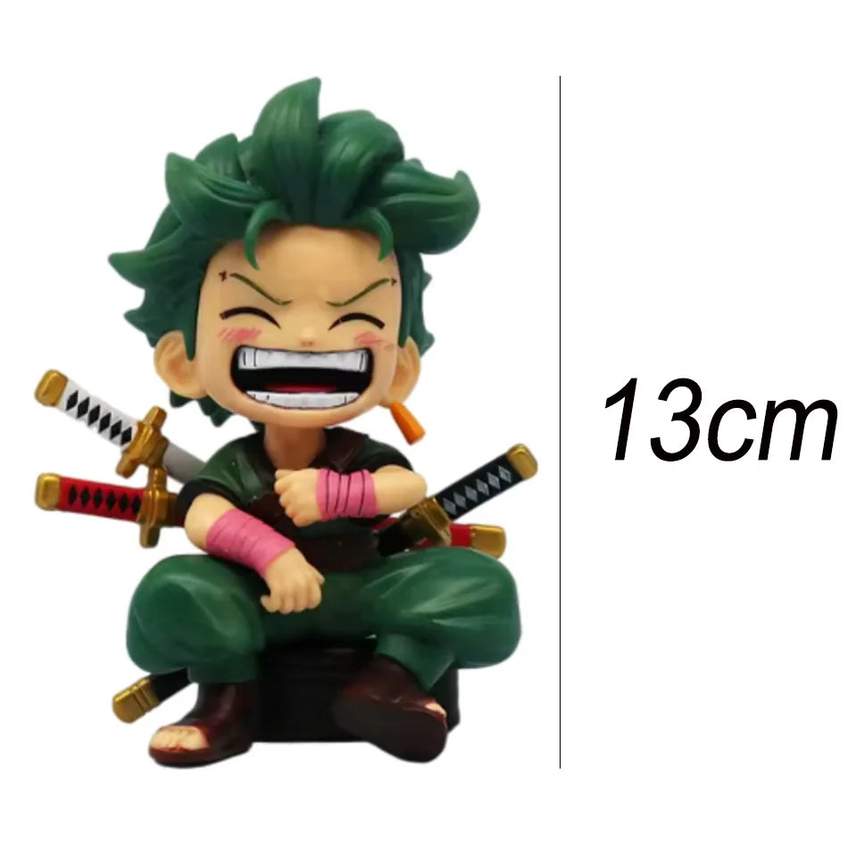 Mini figuras One Piece Q — Luffy, Zoro, Sanji, Ace y Yamato