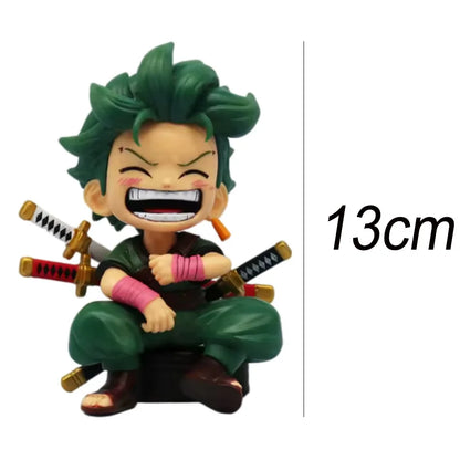 Mini figuras One Piece Q — Luffy, Zoro, Sanji, Ace y Yamato