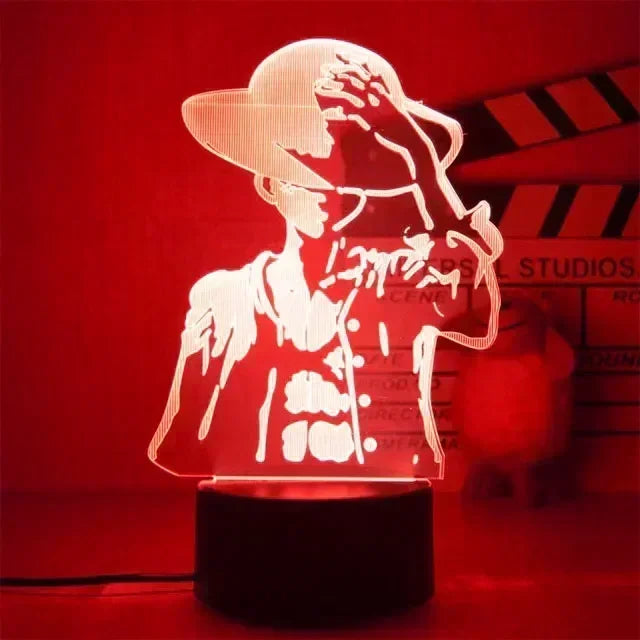 Lámpara LED 3D One Piece — 16 colores + mando