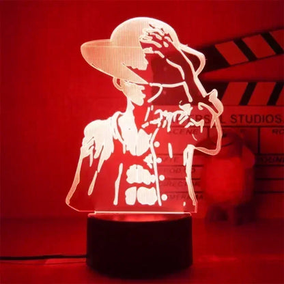 Lámpara LED 3D One Piece — 16 colores + mando