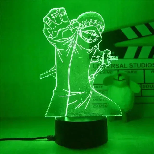 Lámpara LED 3D One Piece — 16 colores + mando