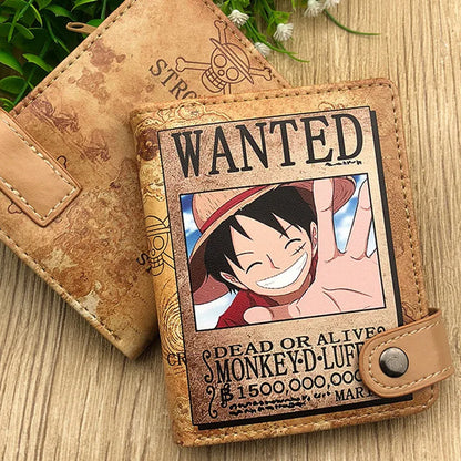 Cartera One Piece — Luffy, Zoro y Ace