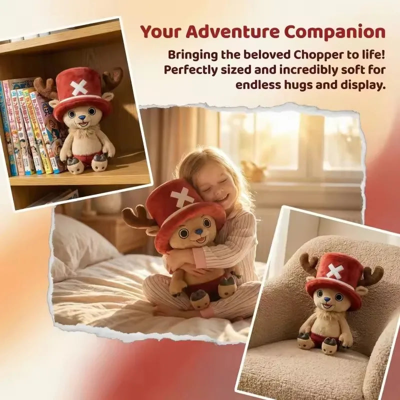 Peluche Chopper con gorro — One Piece 20 cm