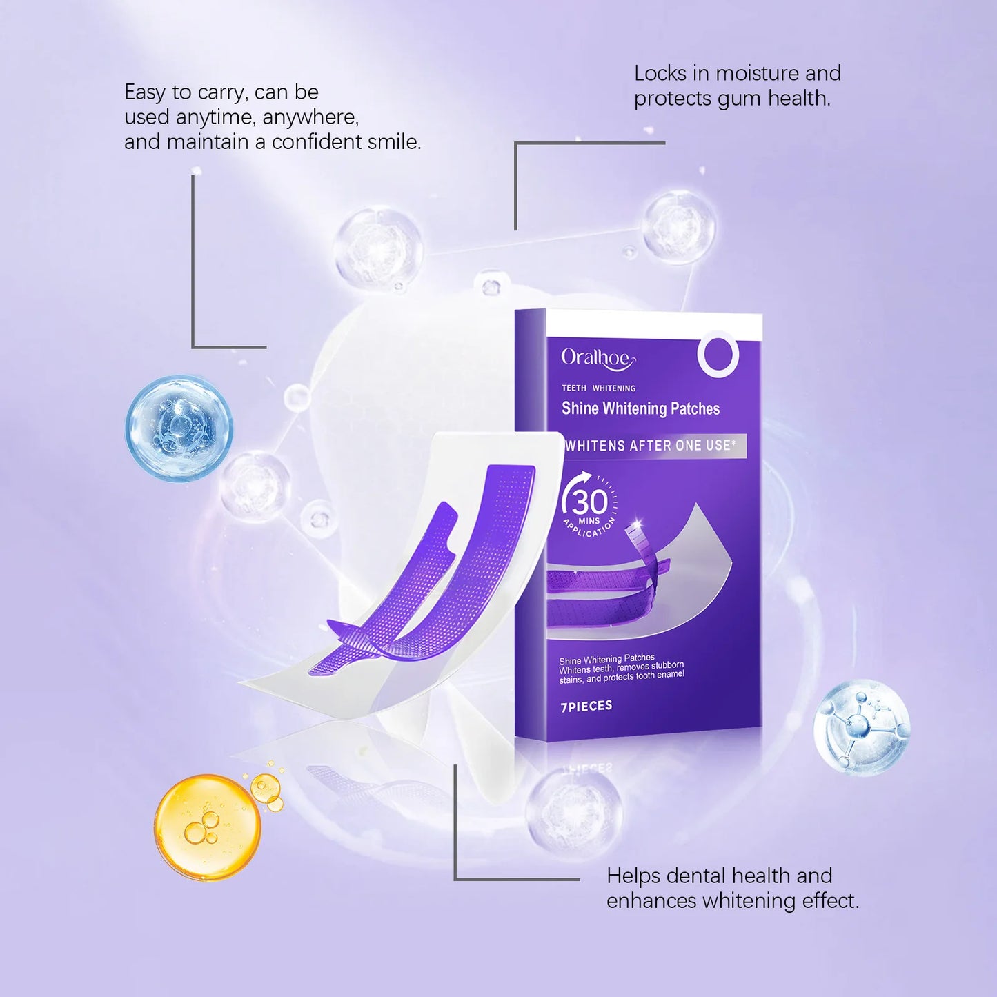 Whitening Strips — Dazzling smile in 30 min