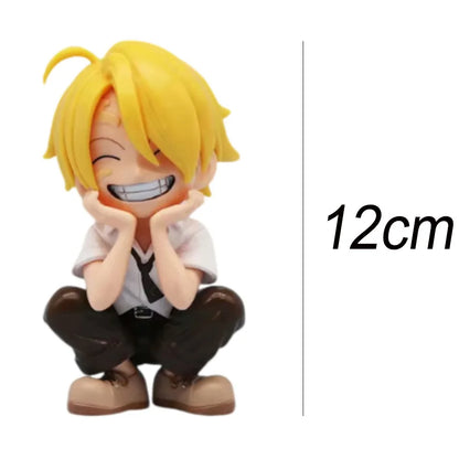 Mini figuras One Piece Q — Luffy, Zoro, Sanji, Ace y Yamato