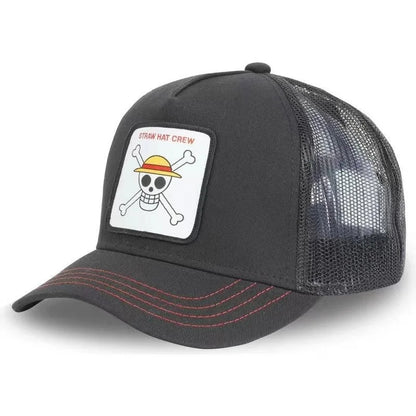 Gorra One Piece — Luffy, Zoro y Mugiwara