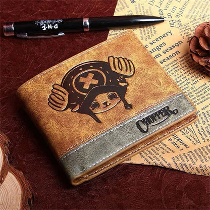 Cartera One Piece — Luffy, Zoro y Ace