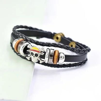Pulsera One Piece — Cuero PU (Mugiwara)