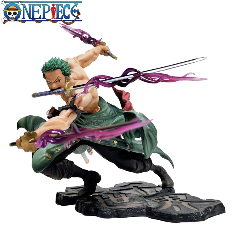 Figura Roronoa Zoro Three-Blade — One Piece 10 cm
