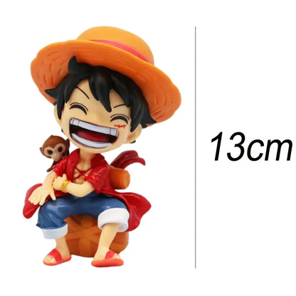 Mini figuras One Piece Q — Luffy, Zoro, Sanji, Ace y Yamato