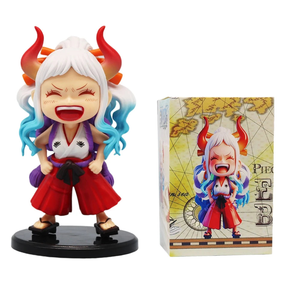Mini figuras One Piece Q — Luffy, Zoro, Sanji, Ace y Yamato