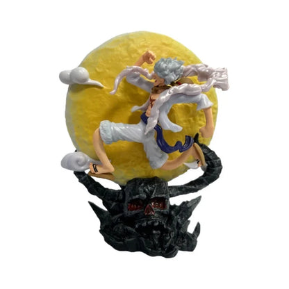 Figura Luffy Gear 5 Blanco — One Piece 14 cm