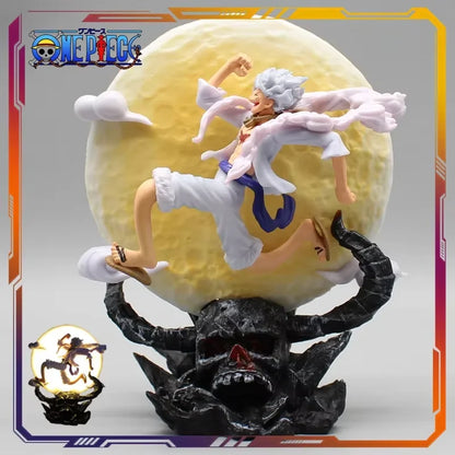 Figura Luffy Gear 5 Blanco — One Piece 14 cm