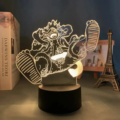Lámpara LED 3D One Piece — 16 colores + mando