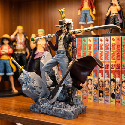 Figura Mihawk en estantería